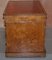 Antique Pollard Oak Partner Desk in Oxblood Leather from Howard & Sons, 1880s 17