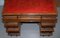 Antique Pollard Oak Partner Desk in Oxblood Leather from Howard & Sons, 1880s 19