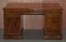 Antique Pollard Oak Partner Desk in Oxblood Leather from Howard & Sons, 1880s, Image 15