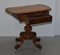 Early Victorian Walnut Side Table with Ornately Carved Base & Legs 18