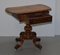 Early Victorian Walnut Side Table with Ornately Carved Base & Legs, Image 18