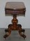 Early Victorian Walnut Side Table with Ornately Carved Base & Legs, Image 16