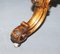Frühviktorianischer Beistelltisch aus Nussholz mit kunstvoll geschnitztem Gestell & Beinen 12