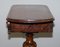 Early Victorian Walnut Side Table with Ornately Carved Base & Legs 17