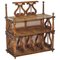 French Walnut and Rattan Bookcase, Image 1