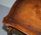 Late Victorian French Pine Brown Leather Gold Gilt Desk, 1900s 5