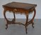 Late Victorian French Pine Brown Leather Gold Gilt Desk, 1900s, Image 3