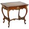 Late Victorian French Pine Brown Leather Gold Gilt Desk, 1900s, Image 1