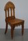 Vintage Gothic Steeple Back Dining Chairs, Set of 4 19