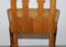 Vintage Gotische Esszimmerstühle mit Kirschholz Rückenlehne, 4er Set 10