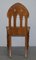 Vintage Gothic Steeple Back Dining Chairs, Set of 4 9