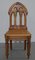 Vintage Gothic Steeple Back Dining Chairs, Set of 4 17