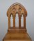 Vintage Gothic Steeple Back Dining Chairs, Set of 4 13