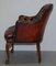 Chesterfield Captain's Brown Leather Armchair from Harrods 19