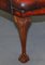 Butaca Chesterfield de cuero marrón de Harrods, Imagen 11
