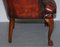 Chesterfield Captain's Brown Leather Armchair from Harrods, Image 16