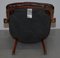 Chesterfield Captain's Brown Leather Armchair from Harrods 20
