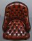 Chesterfield Captain's Brown Leather Armchair from Harrods 6