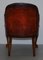 Chesterfield Captain's Brown Leather Armchair from Harrods 17