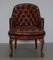 Chesterfield Captain's Brown Leather Armchair from Harrods 2