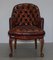 Chesterfield Captain's Brown Leather Armchair from Harrods, Image 2