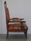 Poltrone Chesterfield Art Nouveau in pelle marrone, set di 2, Immagine 10