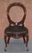 Victorian Hand Carved Medallion Back Dining Chairs, Set of 6 3