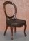 Victorian Hand Carved Medallion Back Dining Chairs, Set of 6 2