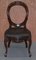 Victorian Hand Carved Medallion Back Dining Chairs, Set of 6 11