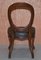 Victorian Hand Carved Medallion Back Dining Chairs, Set of 6 9
