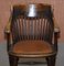 English Oak Spindle Back Office Chair by Ralph Johnson 3