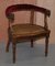 Antique Regency Oak Carved Bergere Armchair 16
