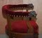 Antique Regency Oak Carved Bergere Armchair 12
