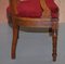 Antique Regency Oak Carved Bergere Armchair, Image 13