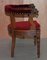 Antique Regency Oak Carved Bergere Armchair, Image 11