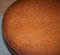 Mesa de comedor pequeña con cuero marrón de Ralph Lauren, Imagen 5
