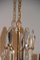 Italian Brass Chandelier by Gaetano Sciolari, 1970s, Image 6