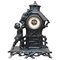 Victorian Boy Chasing a Cat Barometer in Painted Cast Iron 1