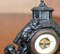Victorian Boy Chasing a Cat Barometer in Painted Cast Iron 6