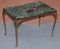 Tavolini con ripiano in marmo verde e struttura color bronzo, set di 2, Immagine 11