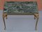 Green Marble Top Side Tables with Bronzed Frames, Set of 2 3