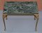 Green Marble Top Side Tables with Bronzed Frames, Set of 2, Image 3