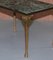 Green Marble Top Side Tables with Bronzed Frames, Set of 2 6