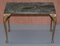 Green Marble Top Side Tables with Bronzed Frames, Set of 2 12