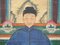 Large Chinese Ancestral Portrait Painting, Oil Scroll Canvas, Part of Suite, 1880s 5