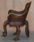 Anglo Indian Hand Carved Peacock Armchairs, 1880s, Set of 2 13