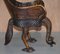 Anglo Indian Hand Carved Peacock Armchairs, 1880s, Set of 2 18
