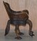 Anglo Indian Hand Carved Peacock Armchairs, 1880s, Set of 2, Image 17