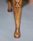 Georgian Irish Walnut Stool with Carved Legs 10