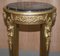 French Empire Louis XVII Giltwood Marble Jardinière Bust Stands, Set of 2 10